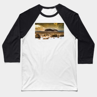 Fort Rock Winter Sunrise Baseball T-Shirt